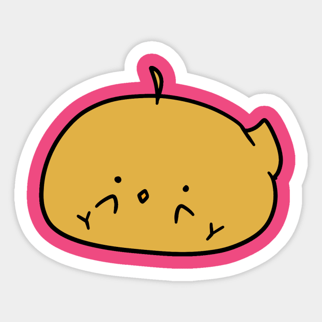 Chick Blob Sticker by saradaboru